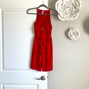 Francesca’s red dress